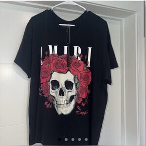 Mike Amiri Rock Band Shirt - Grateful Dead Collab Shirt - XL - Red Black White